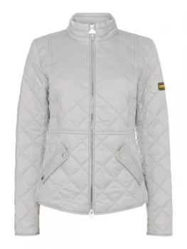 Image of Barbour Delaware Quilted Short Jacket White