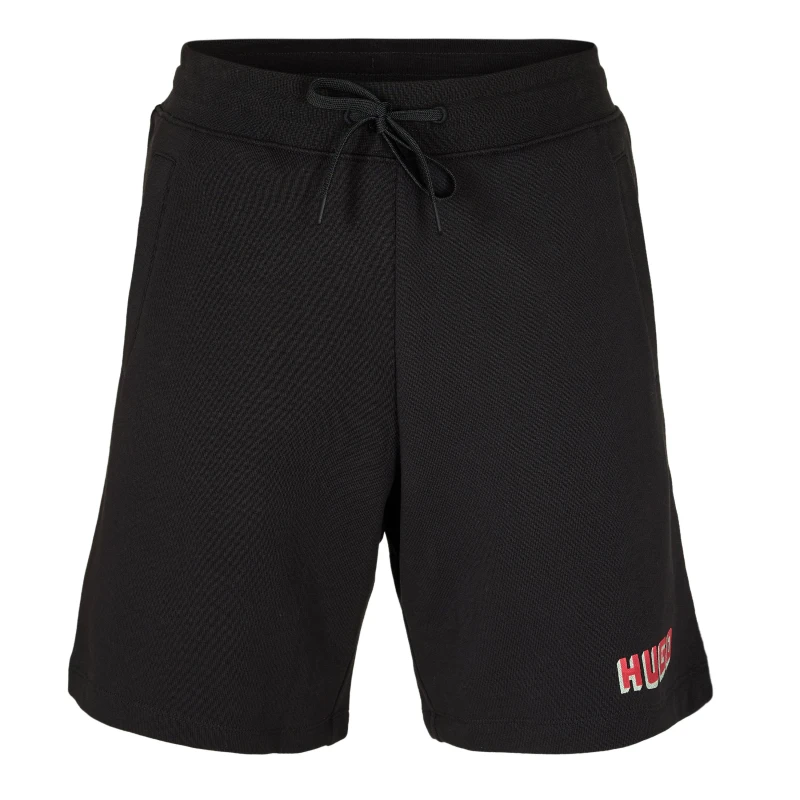 Image of Hugo Mens Diqoshort Woven Tracksuit Shorts Black male S