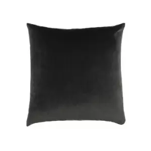 Image of Furn Aurora Textured Corduroy Cushion Cover, Grey, 45 x 45 Cm