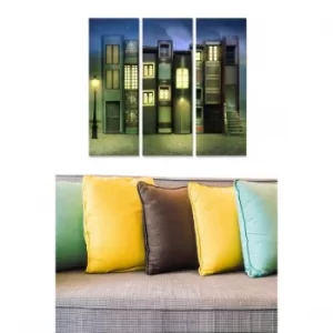 Image of MDF45466113 Multicolor Decorative MDF Painting (3 Pieces)