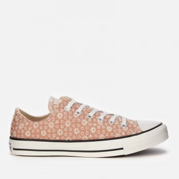 Image of Converse Womens Chuck Taylor All Star Ox Trainers - Vachetta Beige/Natural Ivory/Vintage White - UK 4