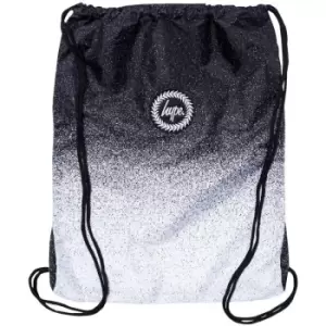 Image of Mono Speckle Fade Drawstring Bag (One Size) (Black/White) - Hype