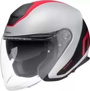 Image of Schuberth M1 Pro Triple Jet Helmet, red-silver, Size S, red-silver, Size S