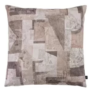 Image of Ashley Wilde Neutra Jacquard Cushion Cover (50cm x 50cm) (Quartz Grey/Dusty Pink)