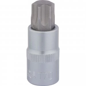 Image of Draper 1/2" Drive 55mm Long Torx Socket Bit 1/2" T70
