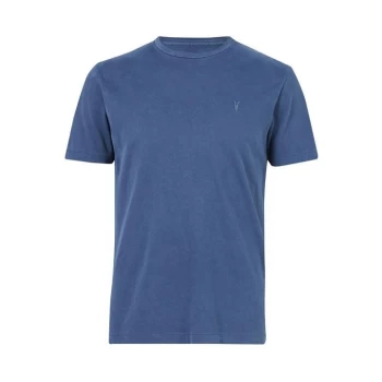 Image of AllSaints Ossage Short Sleeve Crew - AURORA Blue
