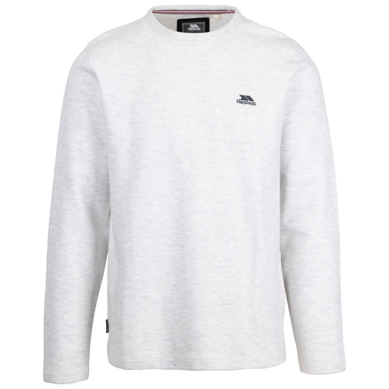Image of Trespass Trespass Men Calverley Sweatshirt in Off White Size: X-Small Off White XS Male 5063470739493