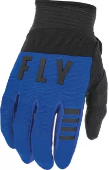 Image of Fly Racing F-16 Motocross Gloves, black-blue, Size L, black-blue, Size L