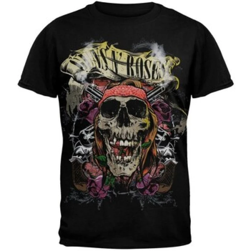 Image of Guns N' Roses Guns N Roses Men Trashy Skull T-Shirt in Black Size: large Black L Male 5055320114239