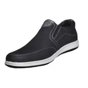 Image of Scimitar Mens Twin Gusset Casual Shoe (9 UK) (Black)