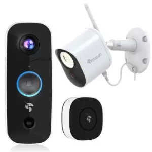 Image of Toucan Wireless Video Doorbell 2021 Edition With Chime & Toucan Security Light Camera