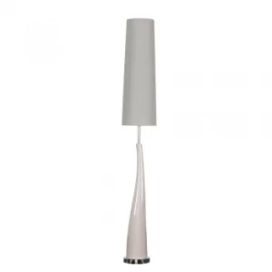 Image of Curved Ceramic Floor Lamp in Grey