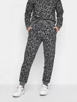 Image of PixieGirl Petite Leopard Print Jogger - Grey, Size 14, Women