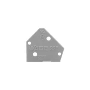 Image of Wago 236-600 PCB Terminal Block End Plate Orange