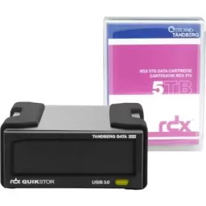 Image of Overland-Tandberg RDX external drive kit with 5TB cartridge Black USB3+