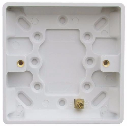 Image of ESR 1 Gang 16mm Single Pattress Box With Earth Terminal