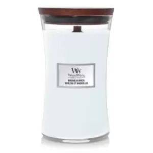 Image of Woodwick Magnolia Birch Scented Candle 610g