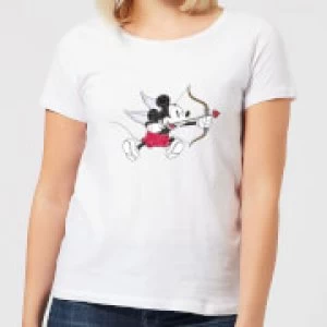 Image of Disney Mickey Cupid Womens T-Shirt - White