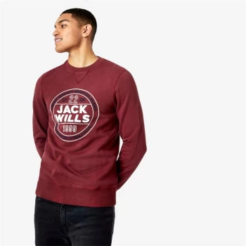 Image of Jack Wills Frenchurch Graphic Sweatshirt - Damson