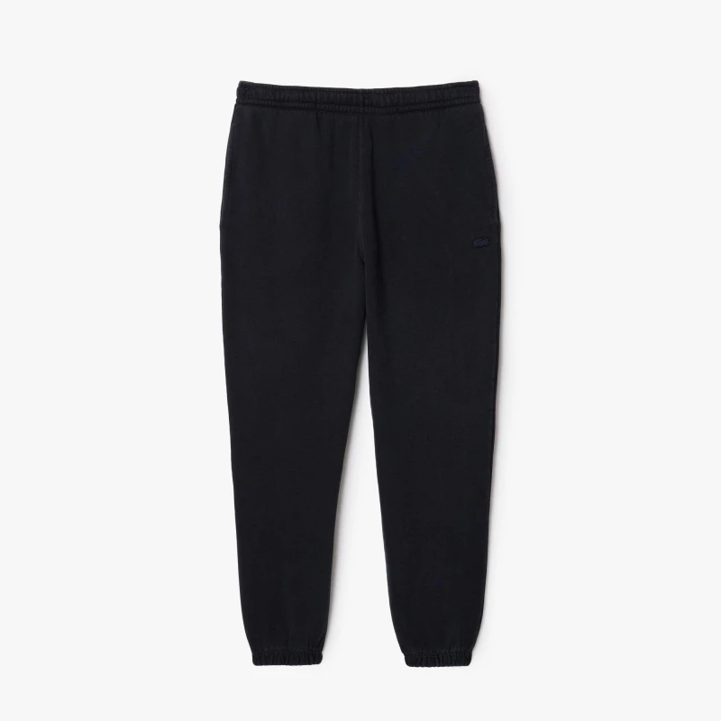 Image of Lacoste Mens Closed Hem Woven Tracksuit Joggers Closed Hem Woven Tracksuit Bottoms XS Black 49019003310