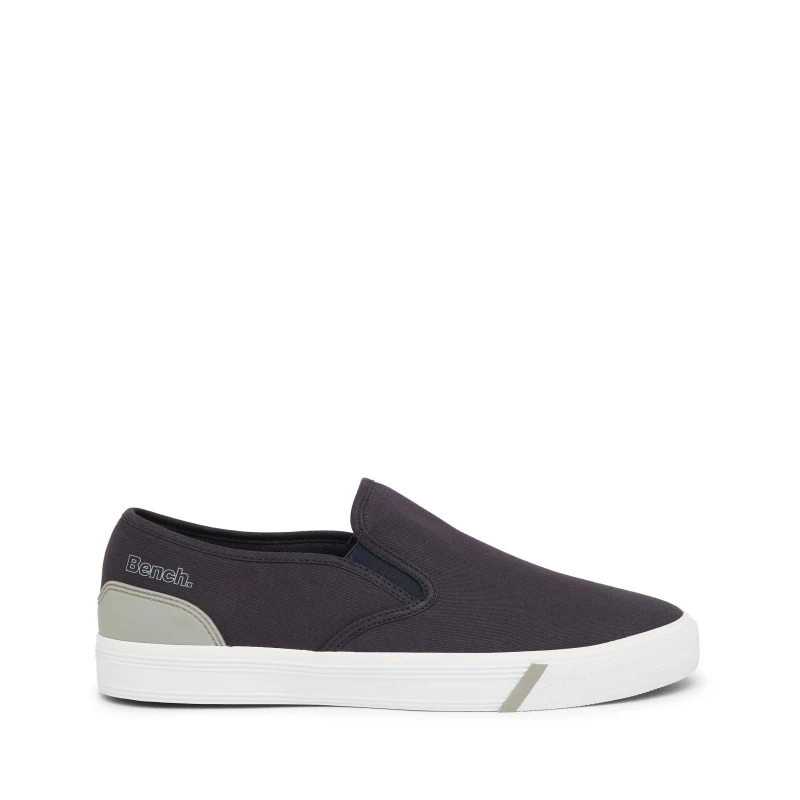 Image of Bench Mens Brown Slip-On Low-Top Trainers Navy male 8 (42)