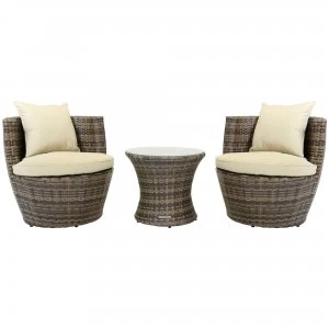 Image of Charles Bentley 3PC Stacking Rattan Furniture Set
