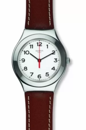 Image of Unisex Swatch Strictly Silver Watch YGS131