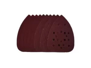 Image of Draper SSD3 140mm Assorted Grit Detail Sanding Sheets with Hook and Loop 10pk