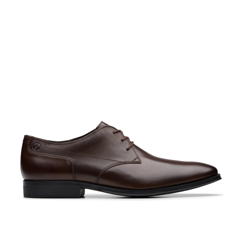 Image of Clarks Clarks Men Paulton Lace Brown Lace Up,Derby Shoes Size: 10-Standard Fit Brown 10-Standard Fit Male 5063421483475
