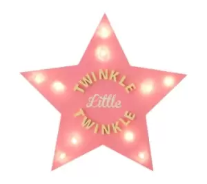 Image of PREMIER KIDS Twinkle Twinkle LED Light Star - Pink