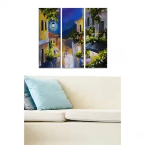 Image of MDF250905556 Multicolor Decorative MDF Painting (3 Pieces)