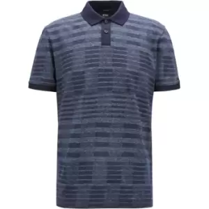 Image of Boss Parlay Short Sleeve Polo Shirt Mens - Blue