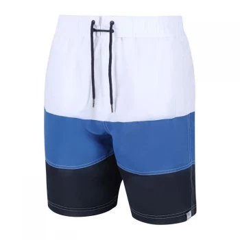Image of Regatta Bratchmar VI Swimming Shorts - Wht/Naut/Nav