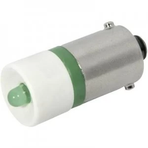 Image of LED bulb BA9s Green 12 Vdc 12 V AC 2400 mcd CML