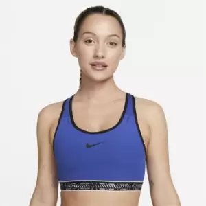 Image of Nike Swoosh On The Run Womens Medium-Support Lightly Lined Sports Bra - Blue