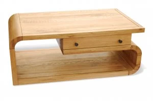 Image of Linea Oak Lounge Coffee Table White