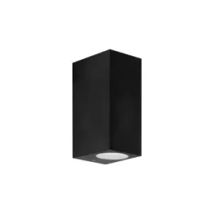 Image of Netlighting Kubo Double Emission Outdoor Wall Fixture Up Down Light Black IP44 G