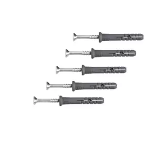 Image of Universal Hammer Wall Plugs For Window Door Frame Concrete Brick Diy - Size 10x100mm - Pack of 10