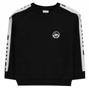 Image of Hype Speckle Tape Sweatshirt - Black