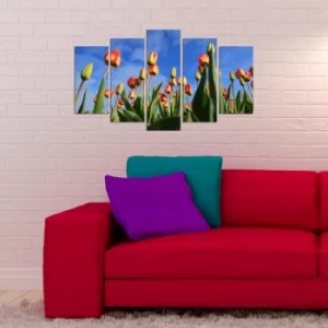 Image of 5PMX-065 Multicolor Decorative MDF Painting (5 Pieces)