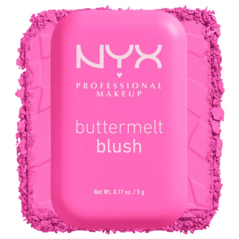 Image of NYX Professional Makeup Buttermelt Powder Blush up to 12H Wear, Fade and Transfer Resistant (Various Shades) - My Butta Half