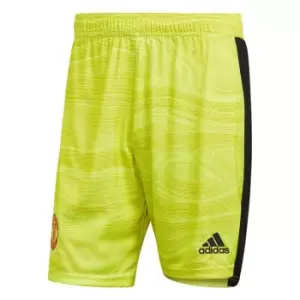 Image of adidas Manchester United 21/22 Home Goalkeeper Shorts Uni - Yellow