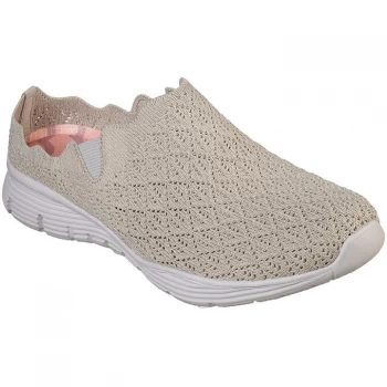 Image of Skechers Seager Womens Slip On Trainers - Natural