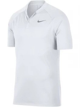 Image of Mens Nike Dry Momentum Blade Polo White