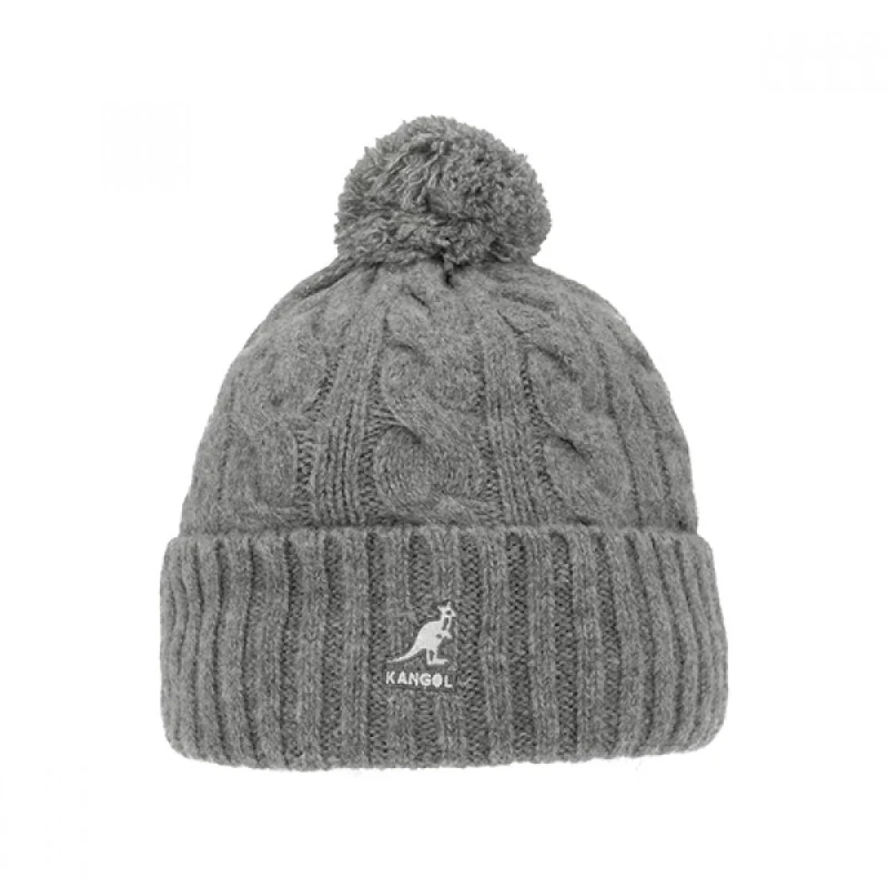 Image of Kangol Hat Kangol Pompom Gris Unisex TU