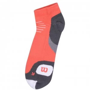 Image of Wilson No Show Socks Ladies - Red