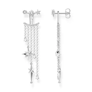 Image of THOMAS SABO Silver Cosmic Star Chain Earrings