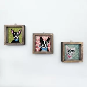 Image of UKZM025 Multicolor Decorative Framed MDF Painting (3 Pieces)