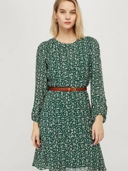 Image of Monsoon Marty Print Sustainable Viscose Dress - Green