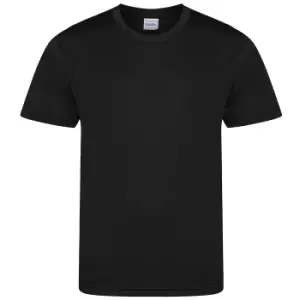 Image of AWDis Childrens/Kids Cool Smooth T-Shirt (5/6 Years) (Jet Black)